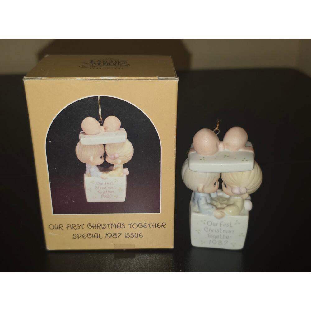 Precious Moments Our First Christmas Together Ornament Enesco 1987 112399